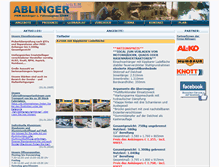 Tablet Screenshot of anhaenger-ablinger.at